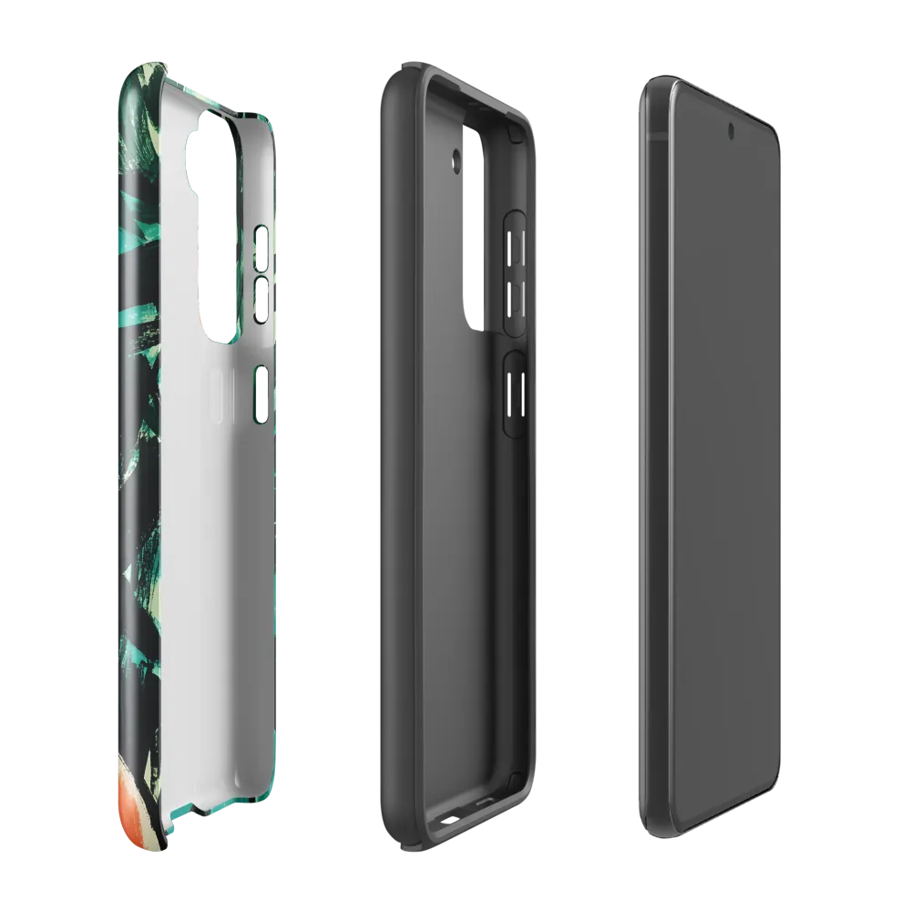 Curious Giraffe in Lush Greenery | Phone Case |  S21 FE | Tough Case | Glossy