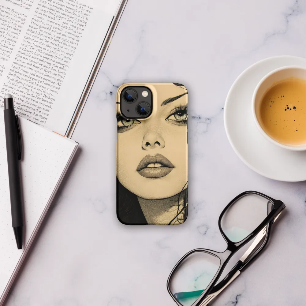 Enigmatic Gaze | Phone Case |  13 Mini | Snap Case | Matte