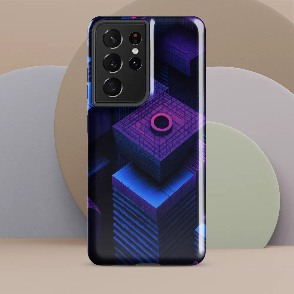 Geometric Dreams in Blue and Purple