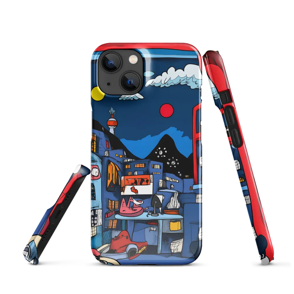 Whimsical Cityscape at Night