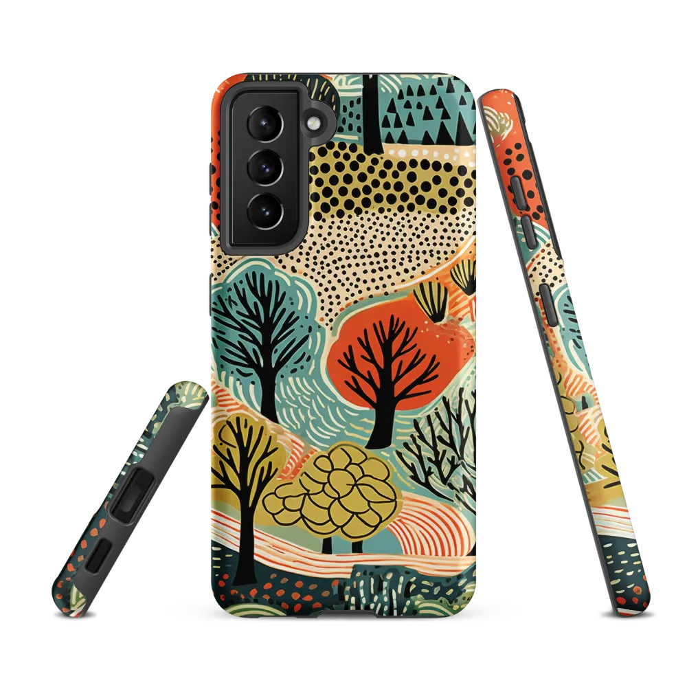 Whimsical Forest Patterns | Phone Case |  S21 FE | Tough Case | Matte