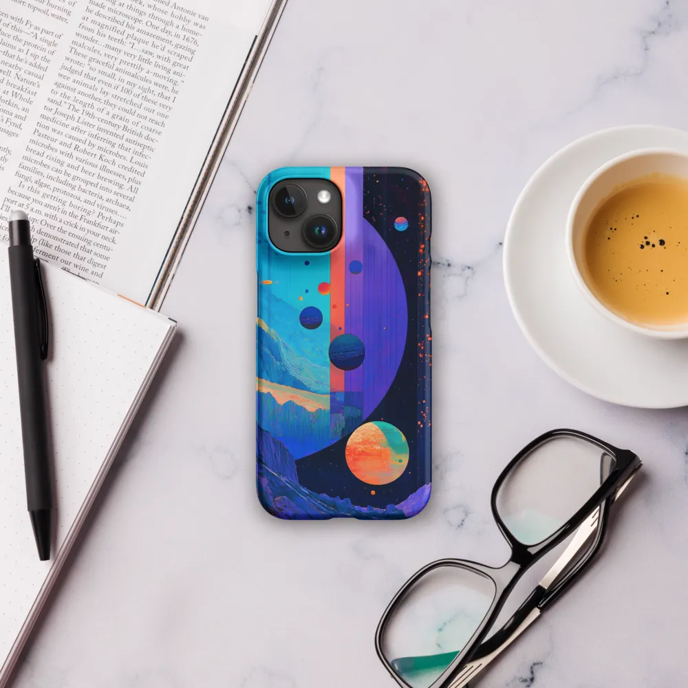 Celestial Harmony: A Surreal Exploration of Space | Phone Case |  15 | Snap Case | Matte