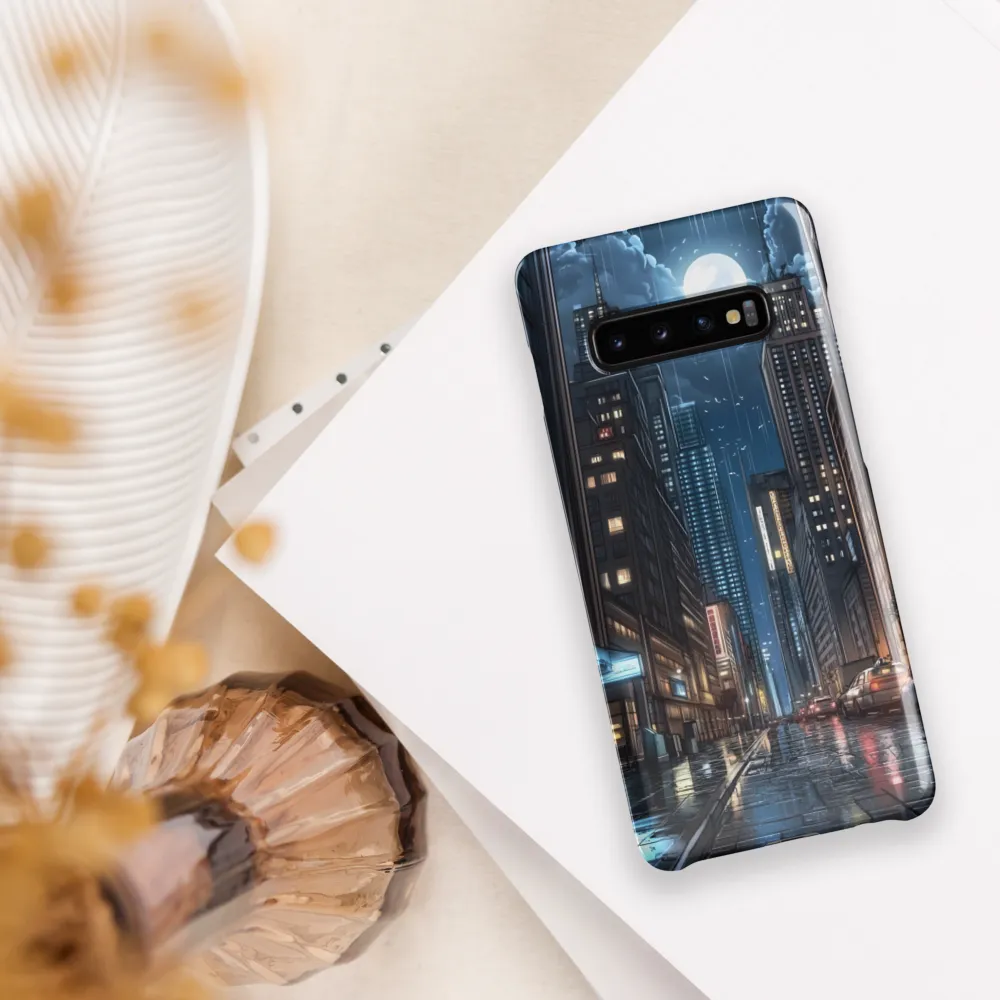 Moonlit Urban Serenity | Phone Case |  S10 Plus | Snap Case | Glossy