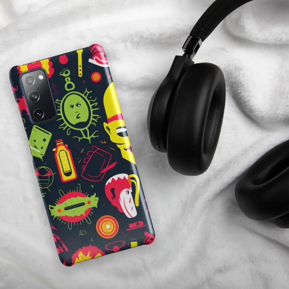 Neon Revelry: A Quirky Exploration of Modern Pop Art | Phone Case |  S20 FE | Snap Case | Glossy