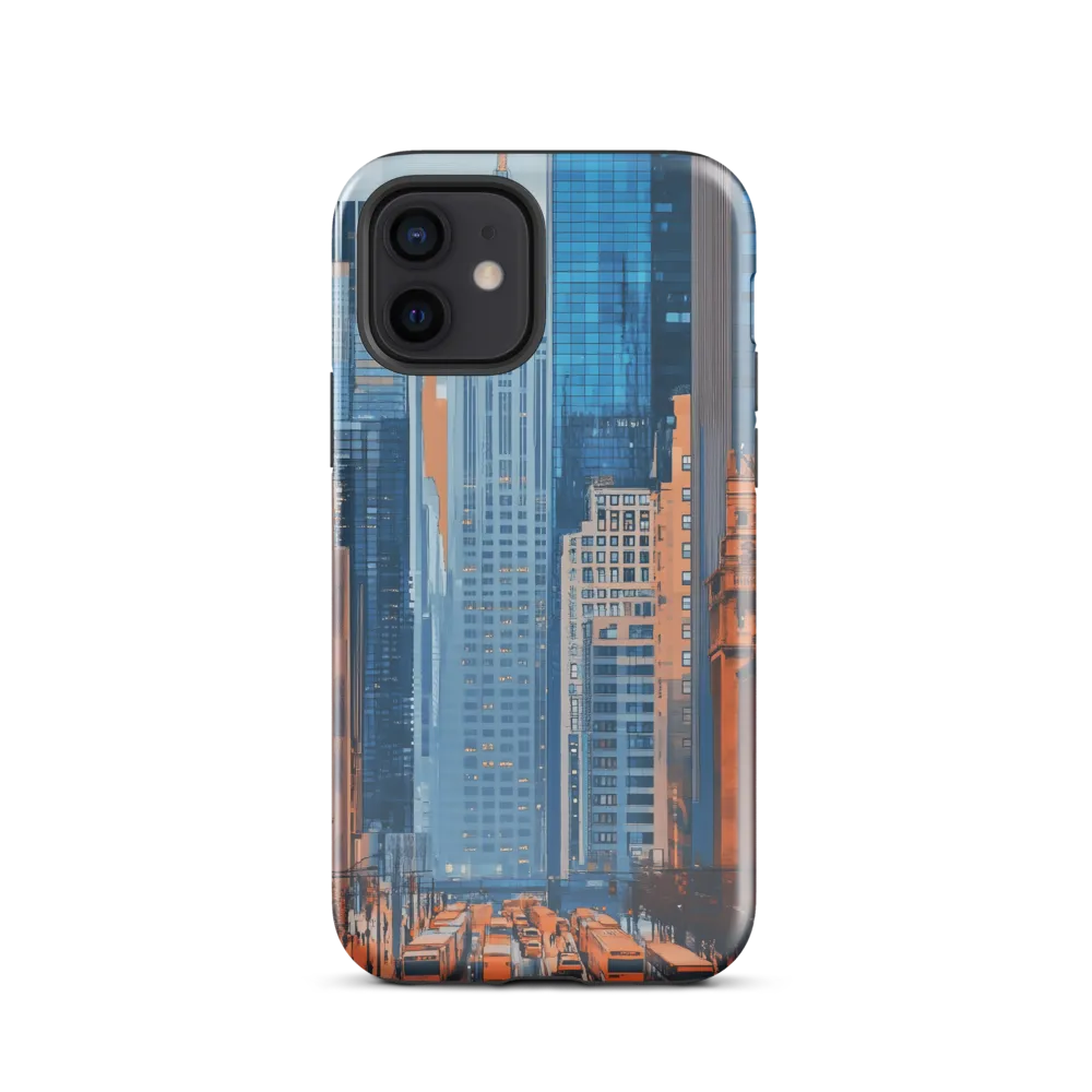 Urban Symphony in Blue and Orange