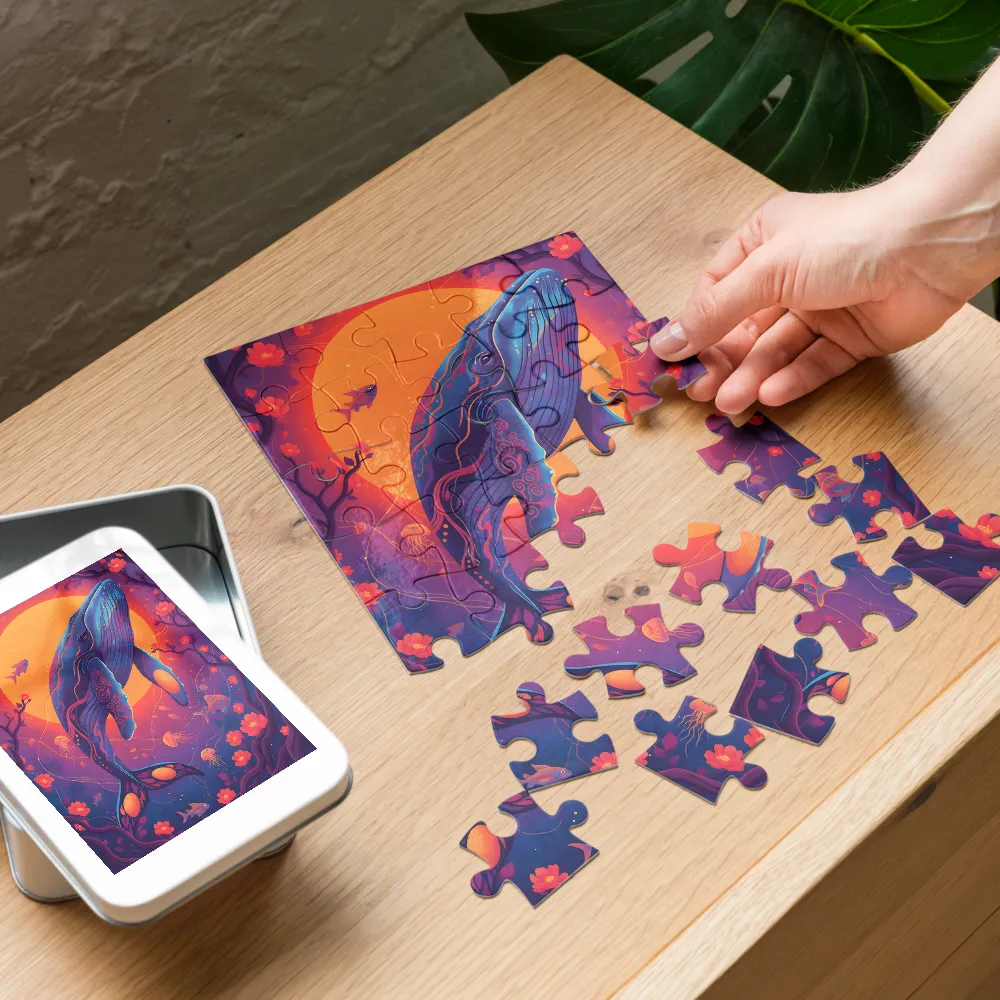 Solar Whale 
 Jigsaw Puzzle in Tin Box
