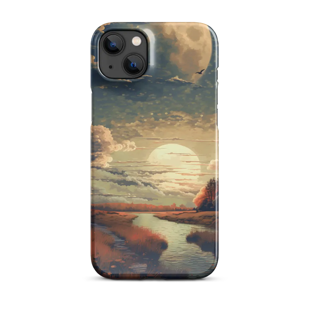 Whispers of Dusk: A Tranquil River Landscape
