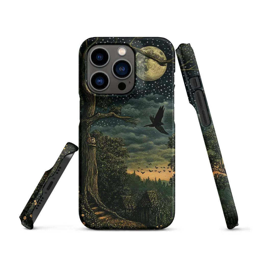 Mystical Nightscape Under the Full Moon | Phone Case |  14 Pro | Snap Case | Matte