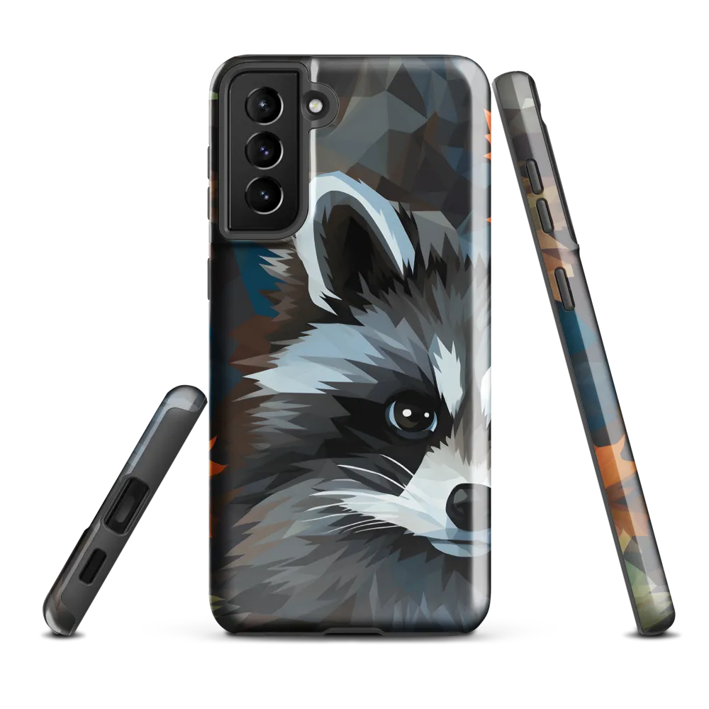 Whispers of Autumn: The Raccoon's Gaze