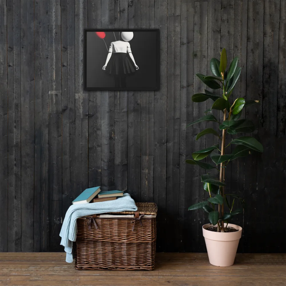 Suspended in Mystery | Canvas with Black Frame | 16″×20″