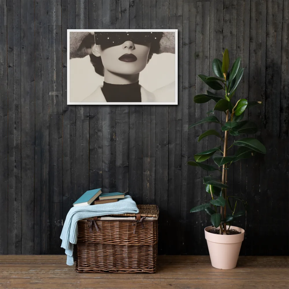 Celestial Elegance | Canvas with White Frame | 20″×30″