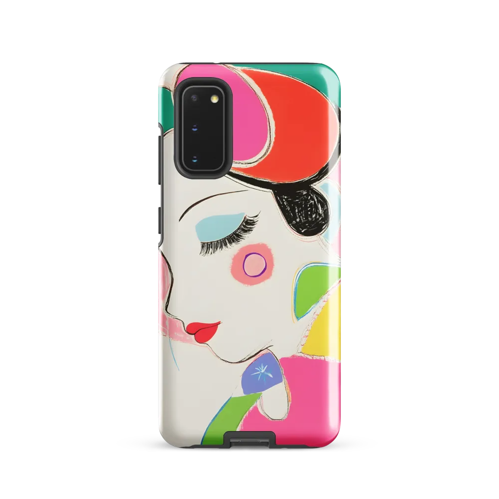 Whimsical Portrait in Colorful Abstraction
