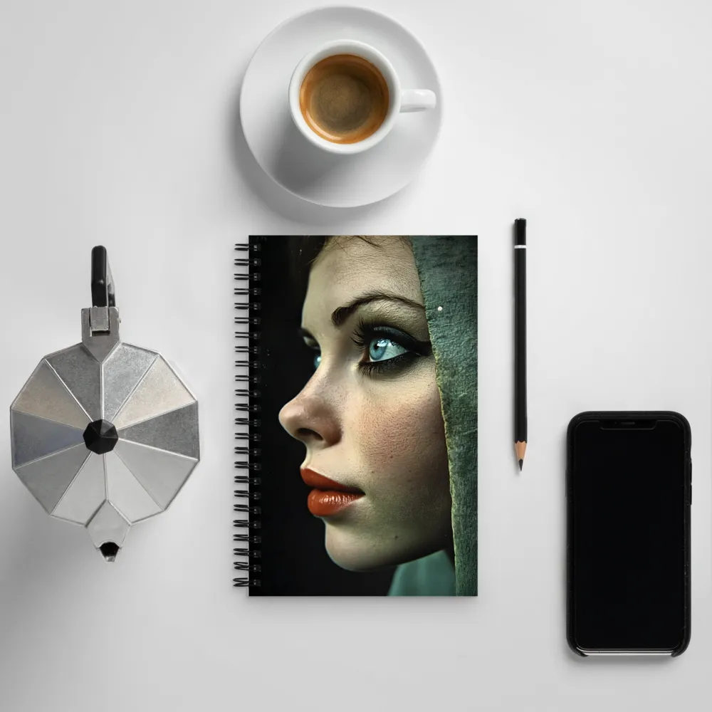 Gaze of Elegance | Spiral Notebook