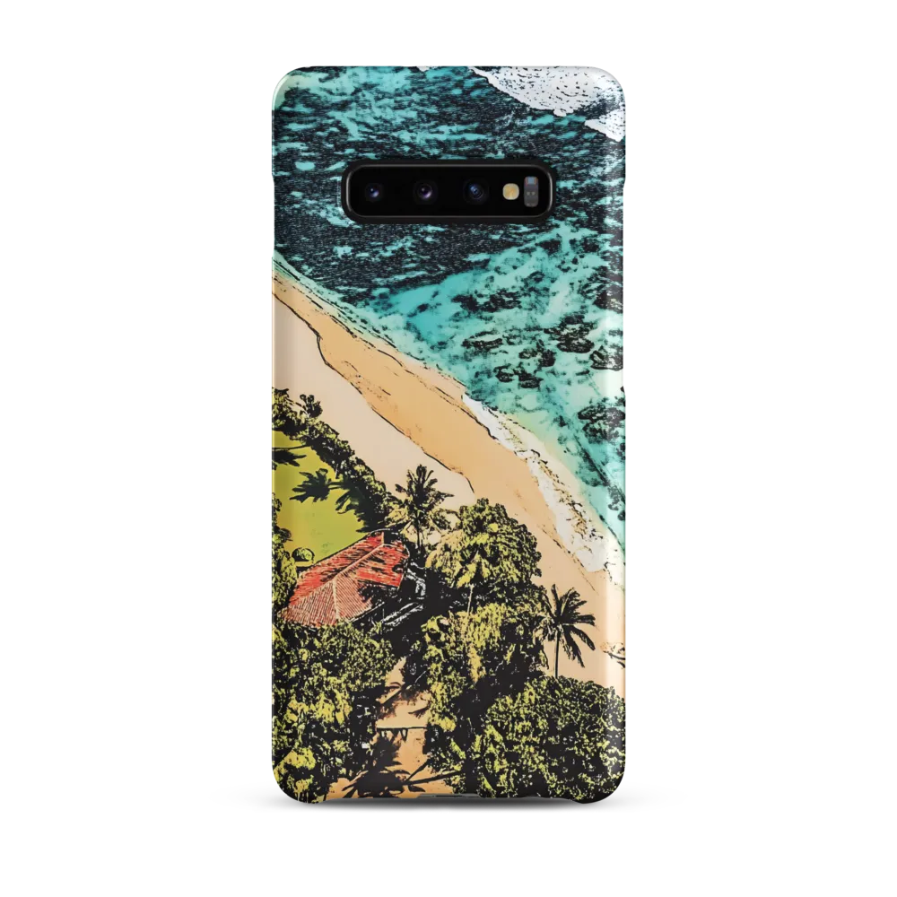 Aerial Serenity: Coastal Escape | Phone Case |  S10 Plus | Snap Case | Matte