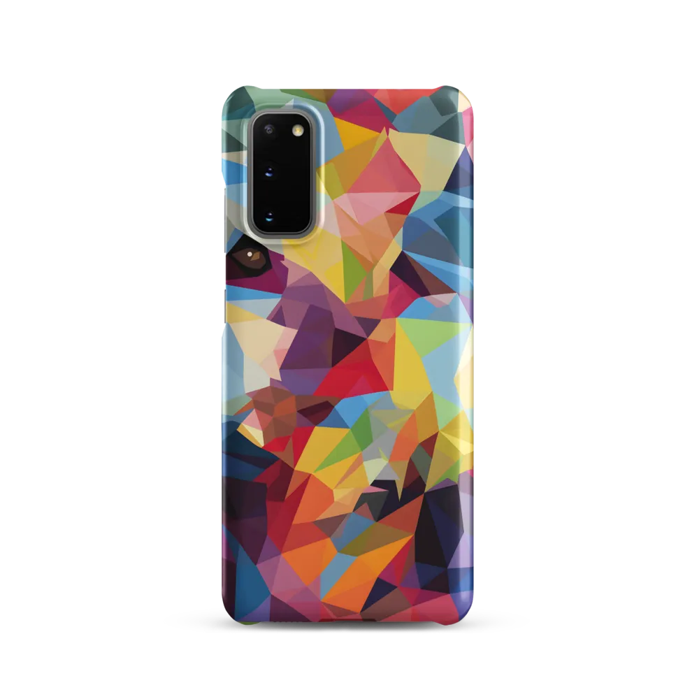 Playful Geometry: The Bear's Face | Phone Case |  S20 | Snap Case | Matte