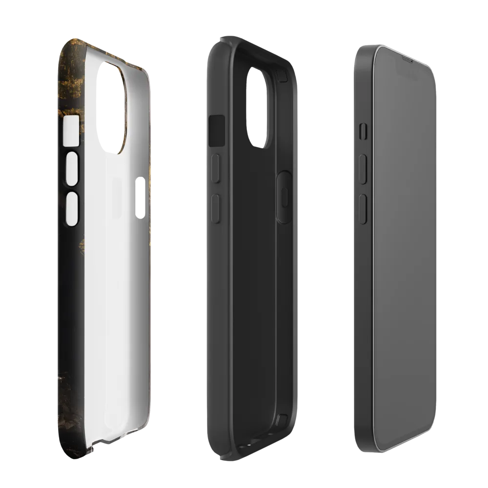 Golden Elegance: A Modern Profile Portrait
