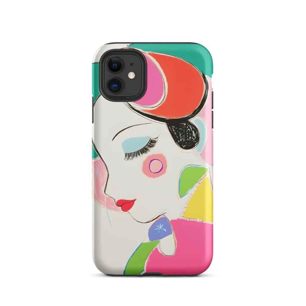 Whimsical Portrait in Colorful Abstraction