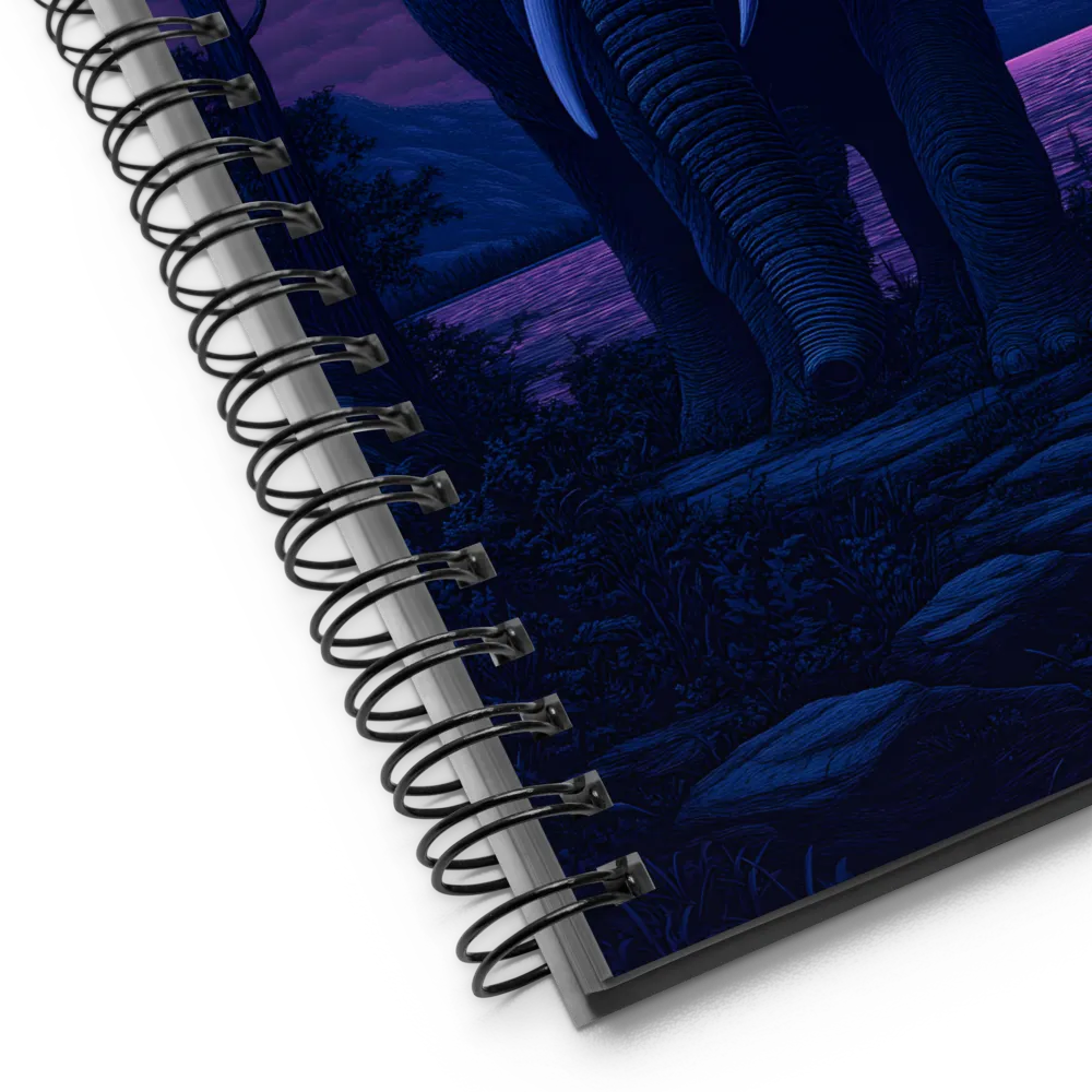 Majestic Twilight: The Guardian of the Night | Spiral Notebook