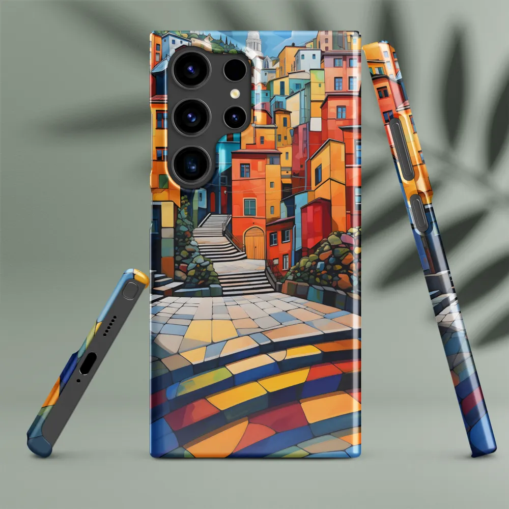 Vibrant Village: A Cubist Journey