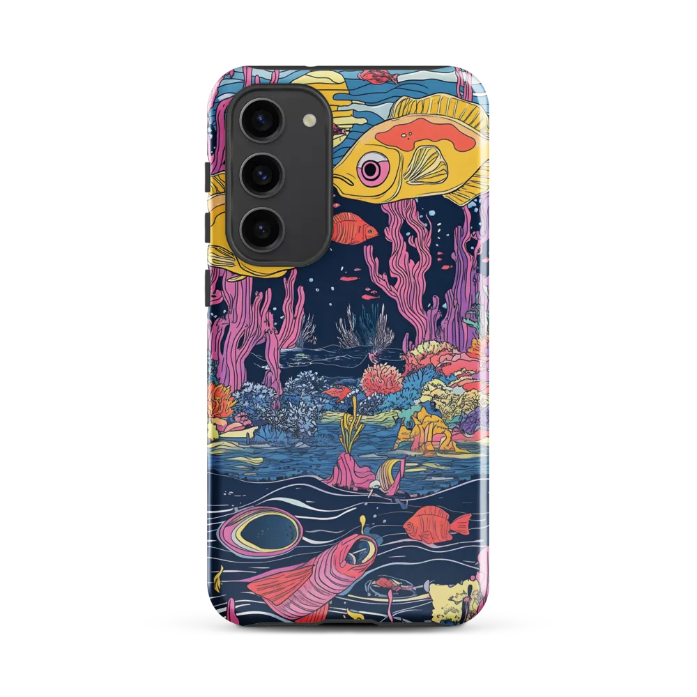 Underwater Dreamscape: A Playful Encounter | Phone Case |  S23 Plus | Tough Case | Glossy