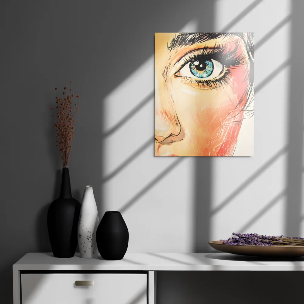 Gaze of Emotion | Metal Print | 16″×20″