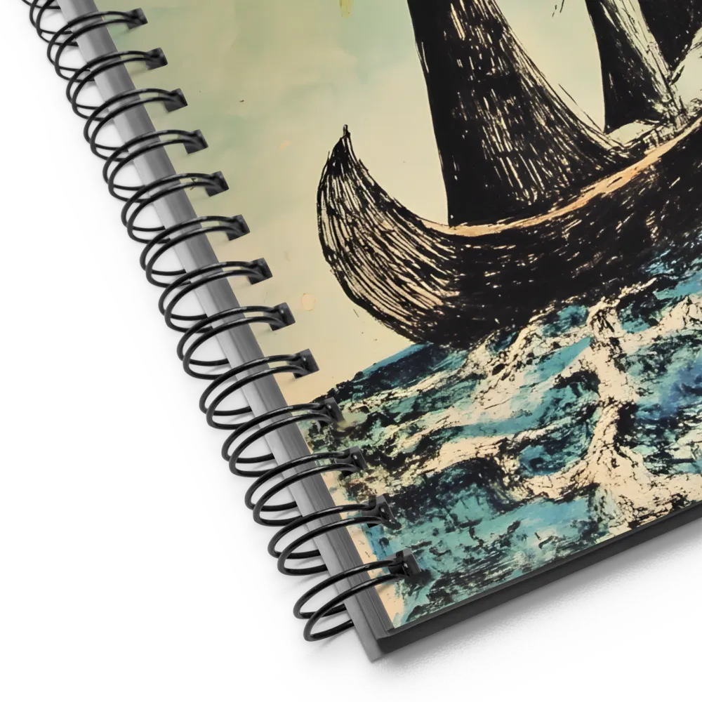 Sailing into the Surreal | Spiral Notebook