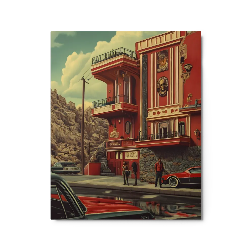 Retro Urban Dreamscape | Metal Print | 16″×20″