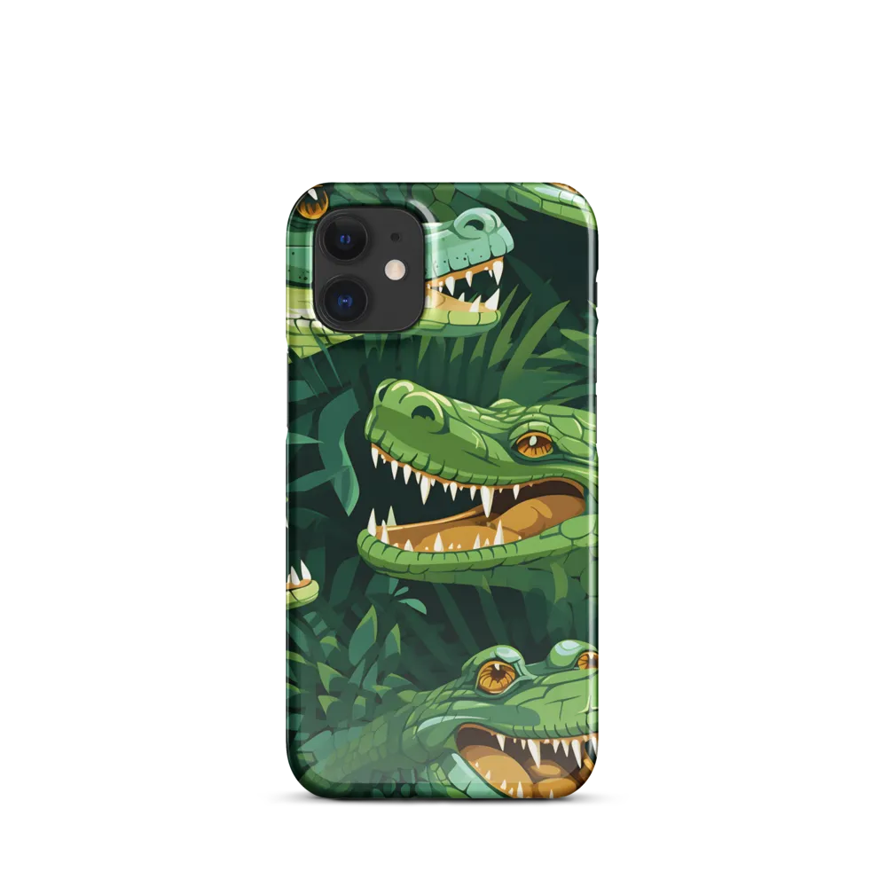 Fierce Crocodilian Medley | Phone Case |  12 Mini | Snap Case | Glossy