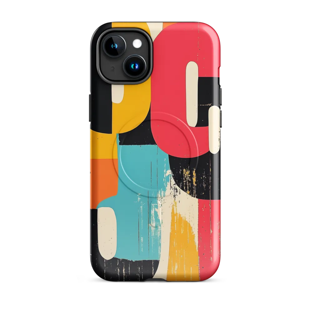 Colorful Curves: Numbers in Harmony | Phone Case |  15 Plus | MagSafe® Tough Case | Glossy