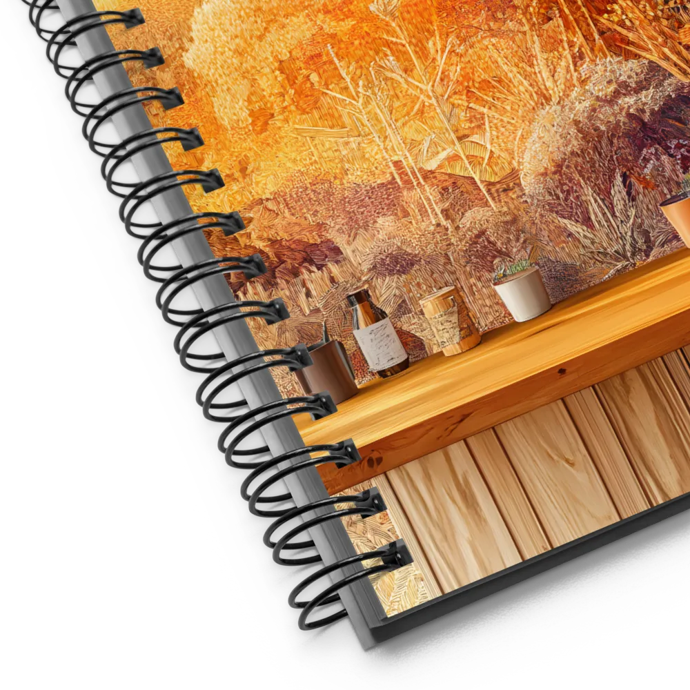 Whispers of a Golden Sunset | Spiral Notebook