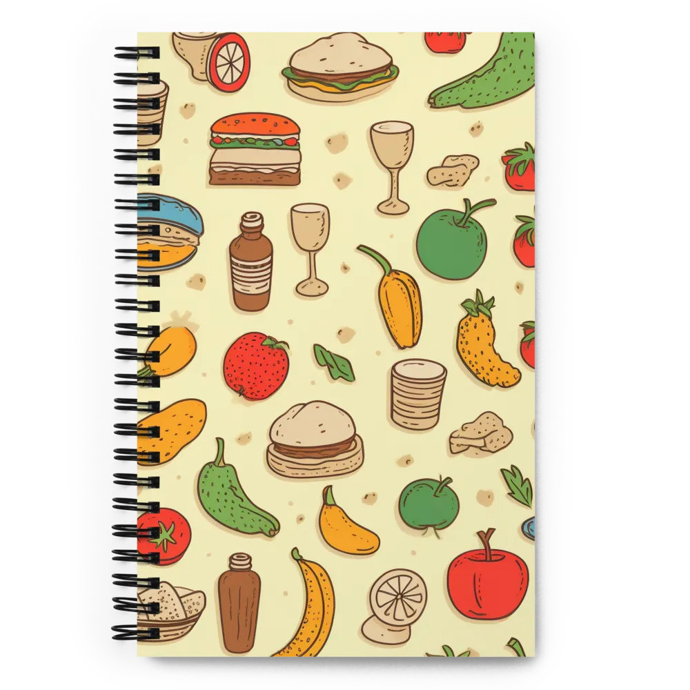 A Whimsical Feast of Colors | Spiral Notebook