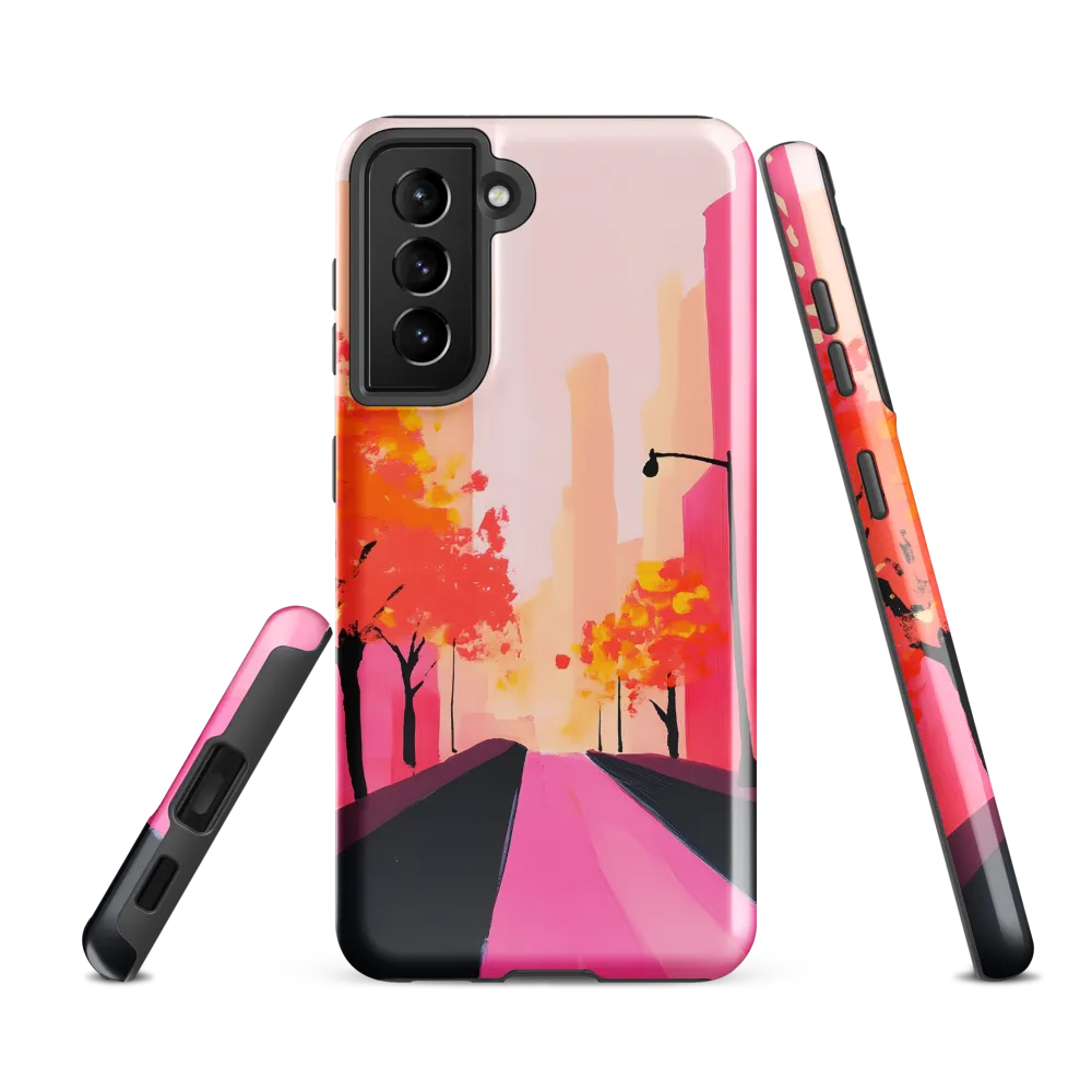 Autumn Serenity in the City | Phone Case |  S21 FE | Tough Case | Glossy