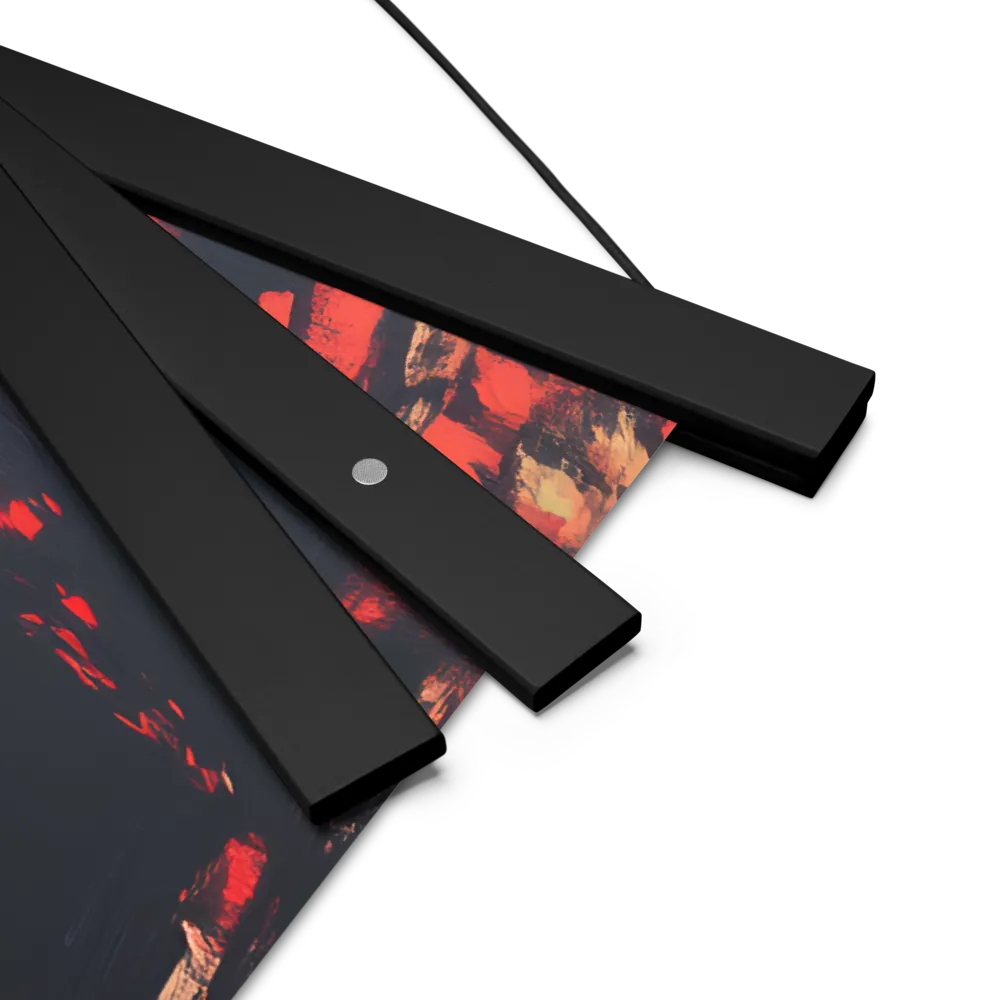 Whispers of Melancholy | Poster With Black Wood Hanger | 18″×18″