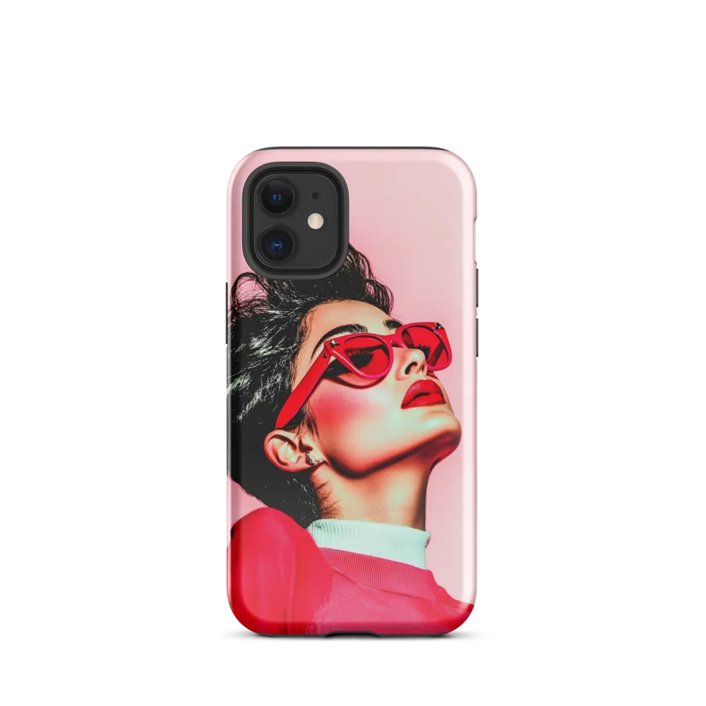 Striking Confidence in Red | Phone Case |  12 mini | Tough Case | Glossy