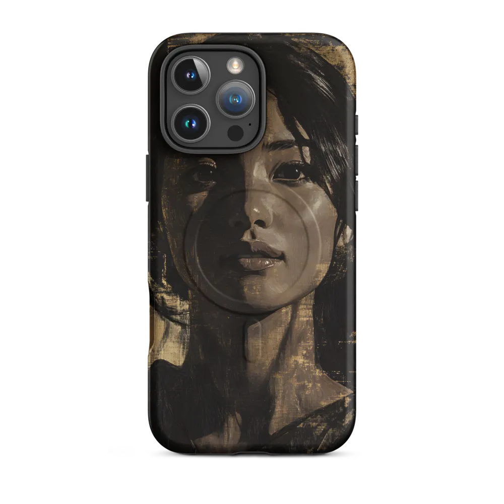Golden Gaze: A Contemporary Portrait