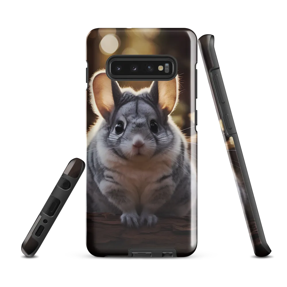 Curious Chinchilla in the Forest | Phone Case |  S10 Plus | Tough Case | Glossy