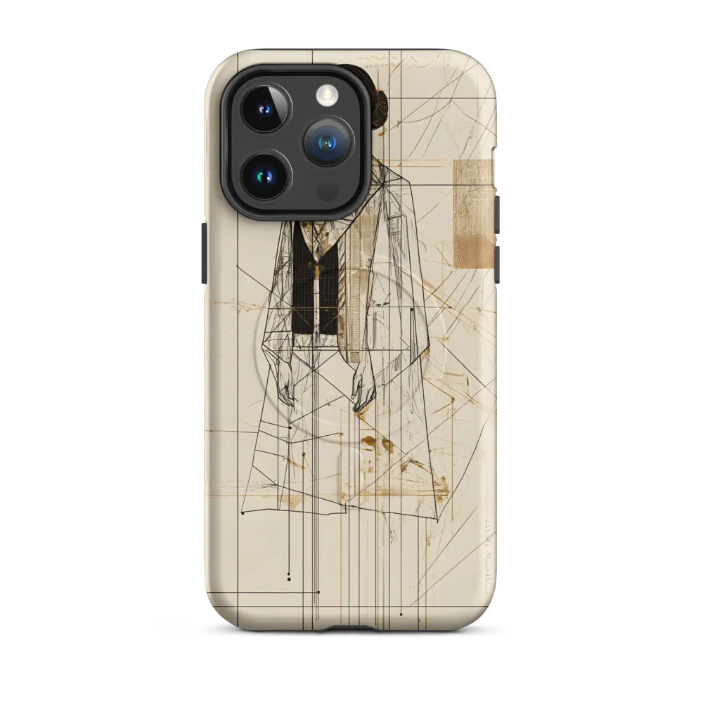 Elegance in Lines | Phone Case |  14 Pro Max | MagSafe® Tough Case | Matte