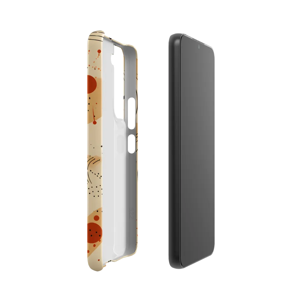 Playful Patterns in Earth Tones | Phone Case |  S22 | Snap Case | Matte