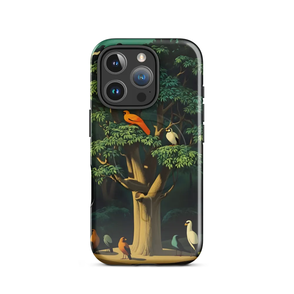 Harmony in Color: A Surreal Bird Symphony