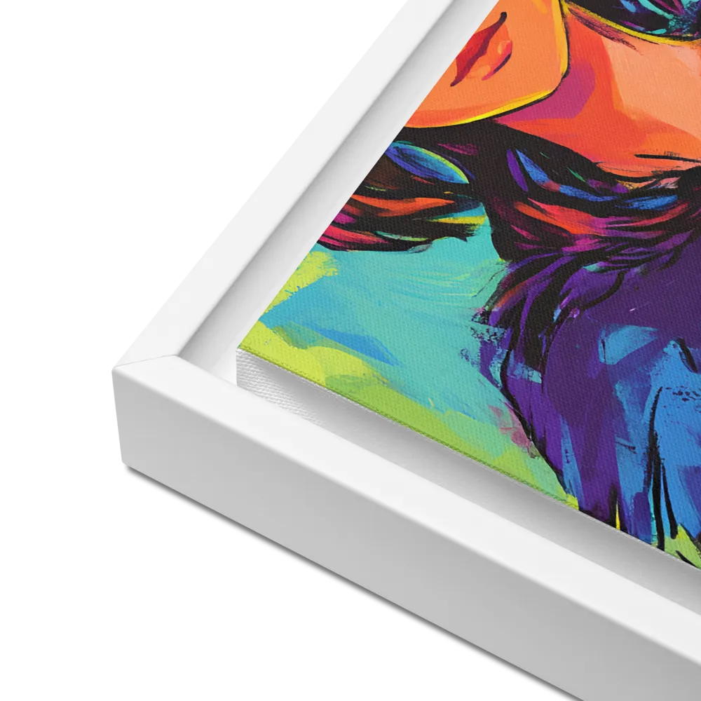 Guardian of Colors | Canvas with White Frame | 12″×16″