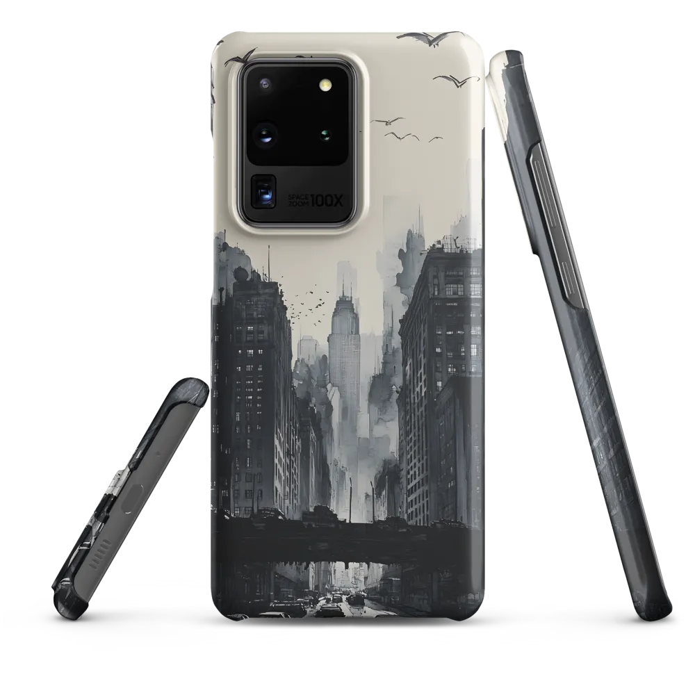 City Whispers: A Monochrome Reflection | Phone Case |  S20 Ultra | Snap Case | Matte