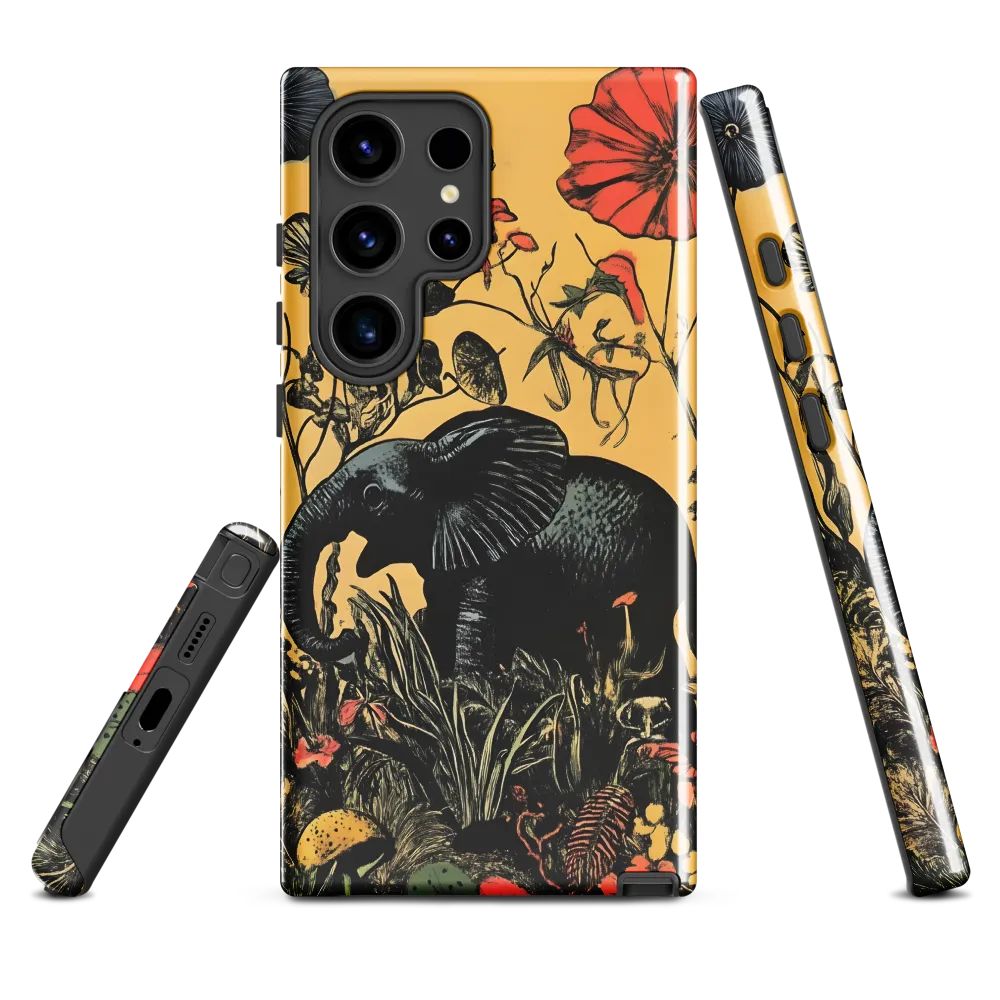 Floral Majesty: The Elephant's Sanctuary