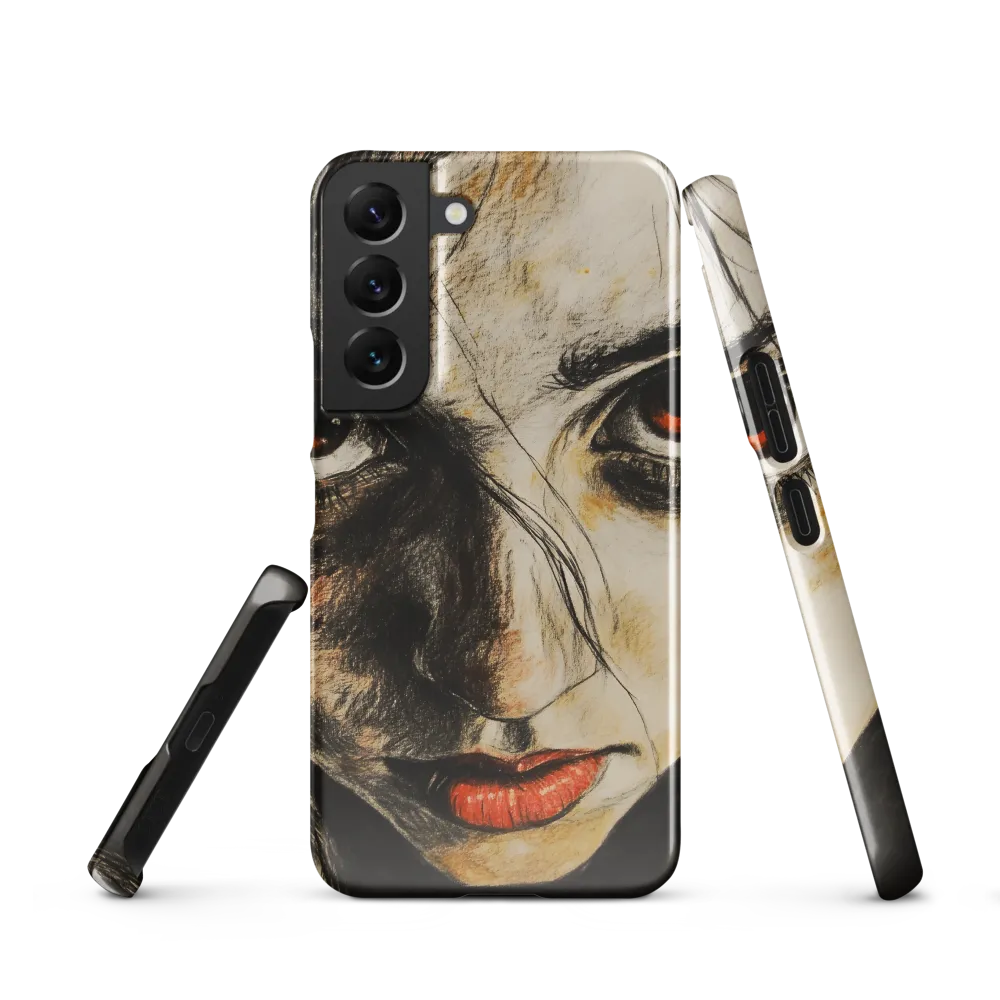 Gaze of Intensity | Phone Case |  S22 | Snap Case | Glossy