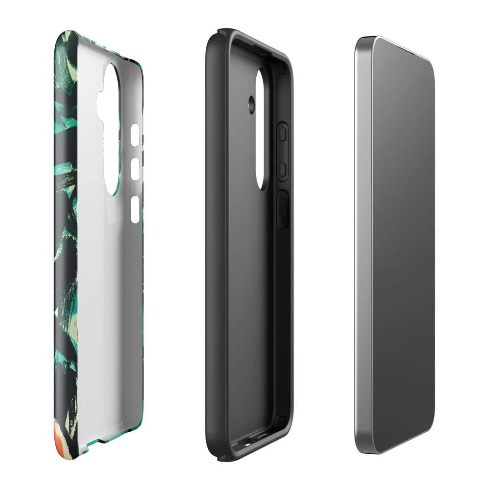 Curious Giraffe in Lush Greenery | Phone Case |  S24 Plus | Tough Case | Glossy