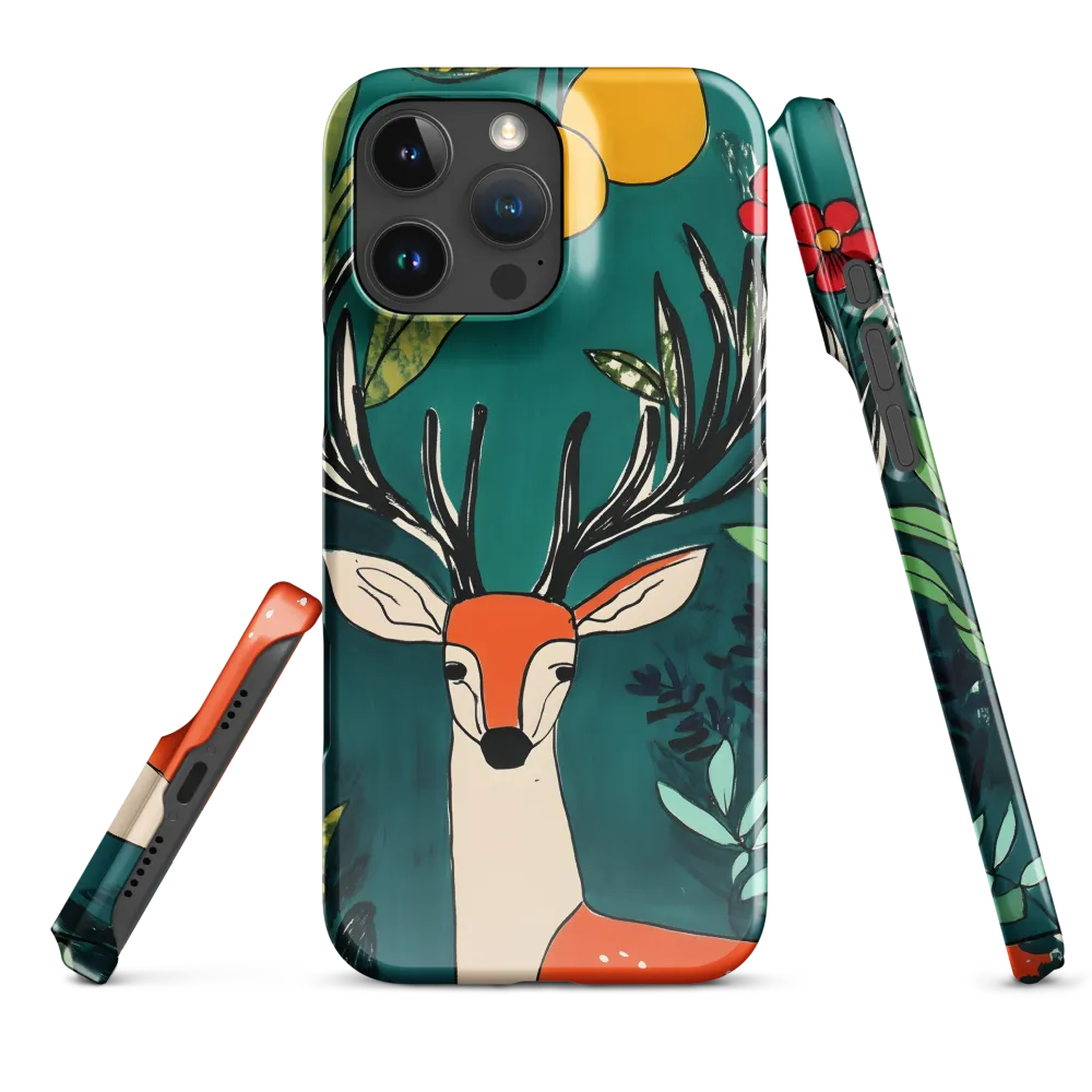 Nature's Embrace: The Majestic Deer | Phone Case |  16 Pro Max | Snap Case | Glossy