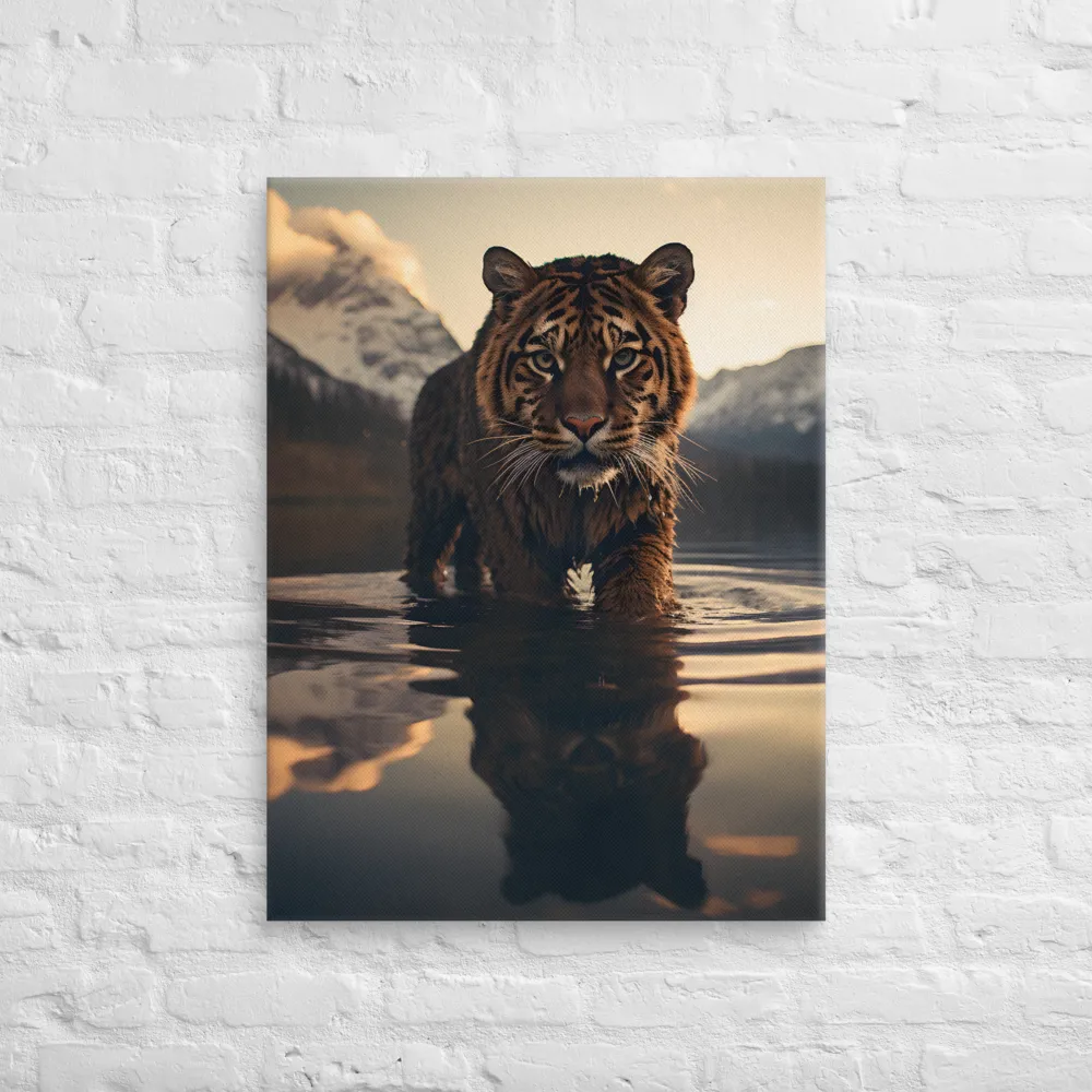 Majestic Reflection: The Tiger's Domain