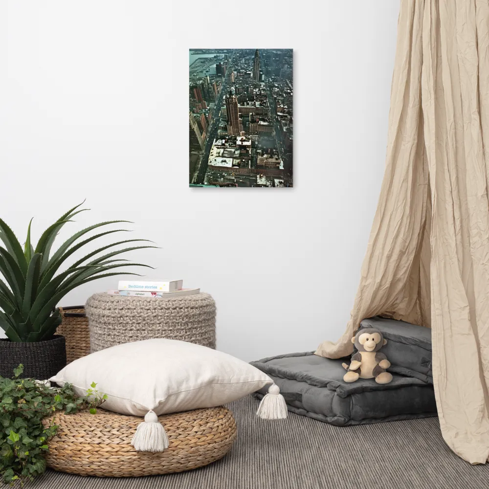 Aerial Symphony of Urban Life | Canvas | 18″×24″