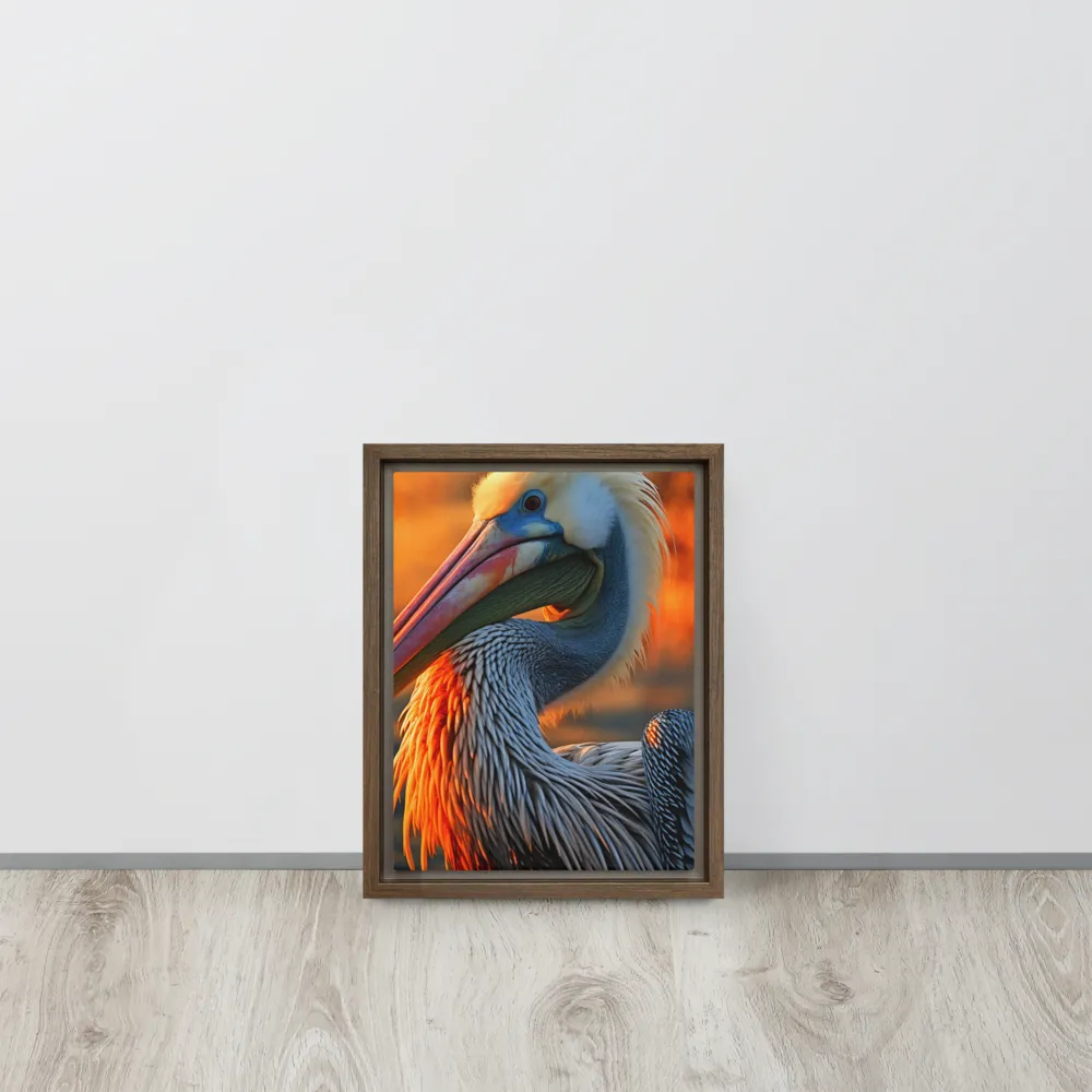 Elegance of the Pelican at Sunset