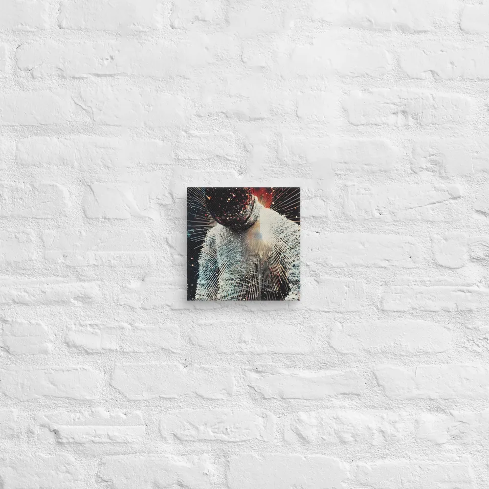 Ethereal Astronaut: A Journey Through the Cosmos | Canvas | 8″×8″