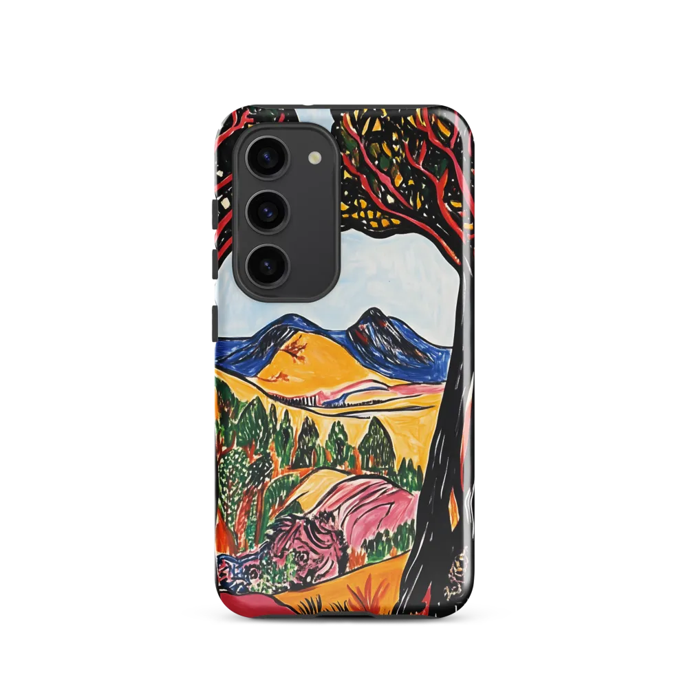 Vibrant Nature's Embrace | Phone Case |  S23 | Tough Case | Glossy